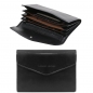 Preview: Damen Leder Geldbörse TL140786 schwarz Preview: Damen Leder Geldbörse TL140786 schwarz